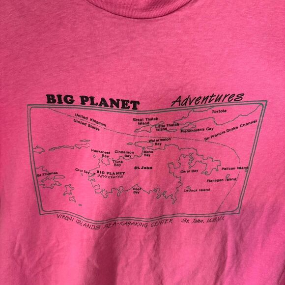 Vintage Virgin Islands map tee // XL - Picture 3 of 5